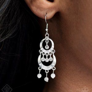 White moonstone earrings